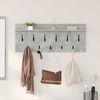 vidaXL Wall-Mounted Coat Rack with Shelf Concrete grey Engineered wood
