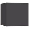 vidaXL Wall Mounted TV Cabinets 8 pcs Grey 30.5x30x30 cm