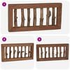 vidaXL Hanger Brown 50 x 11 x 25 cm Solid Mahogany Wood