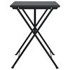 vidaXL Folding Bistro Table Black 55x54x71 cm Poly Rattan