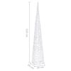 vidaXL Acrylic Decorative LED Light Cone Blue 120 cm