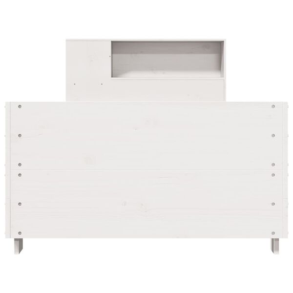 vidaXL Bed Frame without Mattress White 100x200 cm Solid Wood Pine