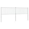 vidaXL Metal Replace Headboard White 200 cm
