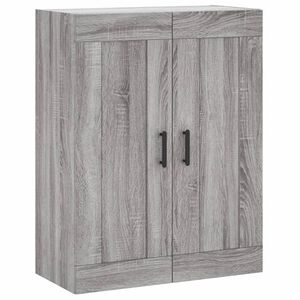 vidaXL Wall Mounted Cabinet Grey Sonoma 69.5x34x90 cm Engineered Wood