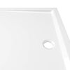 vidaXL Rectangular ABS Shower Base Tray White 70x100 cm