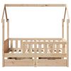 vidaXL Kids Bed Frame with Drawers without Mattress 80x160 cm Solid Wood