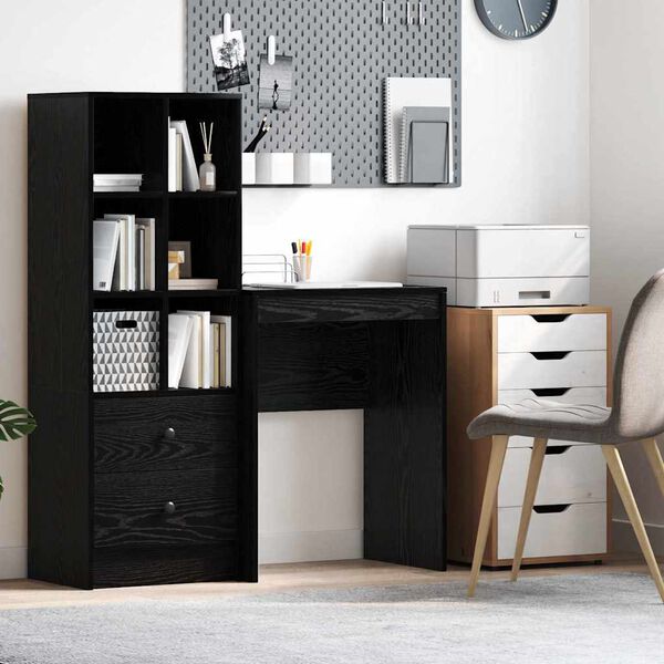 vidaXL Desk Black Oak 60 x 40 x 76 cm