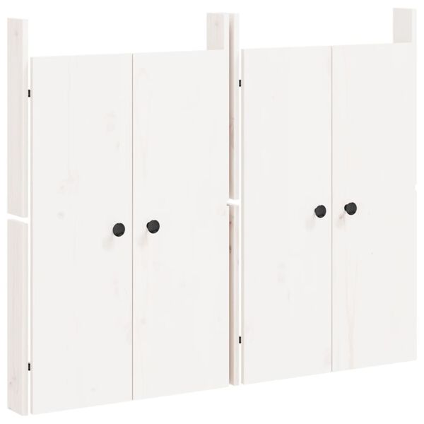 vidaXL Outdoor Kitchen Doors 2 pcs White 50x9x82 cm Solid Wood Pine