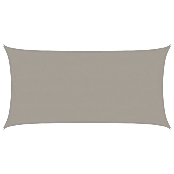 vidaXL Sunshade Sail 160 g/m&sup2; Rectangular Light Grey 4x7 m HDPE