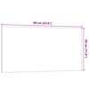 vidaXL Wall-mounted Magnetic Board White 60x30 cm Tempered Glass