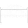 vidaXL Garden Fence White 680 x 75 cm