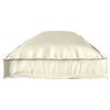 vidaXL Pallet Cushion Set 2 pcs Cream 150 x 40 x 8 cm Oxford Fbric
