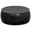 vidaXL Coffee Table Hammered Aluminium 70x30 cm Black
