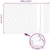 vidaXL Hexagon Fence Silver 0.6 x 100 m Galvanised steel