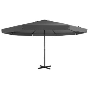 vidaXL Garden Parasol with Aluminium Pole 500 cm Anthracite
