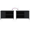 vidaXL TV Cabinet Black 80x40x50 cm Engineered Wood