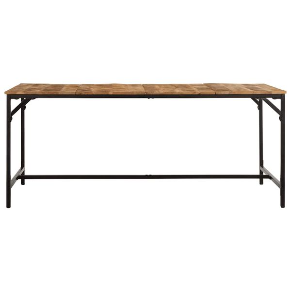 vidaXL Dining Table 180x90x75 cm Solid Wood Rough Mango