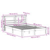 vidaXL Bed Frame with Headboard without Mattress 140x200 cm