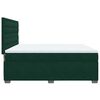 vidaXL Box Spring Bed with Mattress Dark Green 200x200 cm Velvet