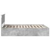 vidaXL Bed Frame Concrete Grey 150 x 200 cm Engineered Wood
