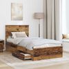 vidaXL Bed Frame with Headboard Old Wood 90 x 190 cm Engineered Wood
