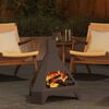 vidaXL Fire Pit Black 50 x 43 x 52 cm Steel
