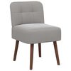 vidaXL Slipper Chair Light Grey Velvet