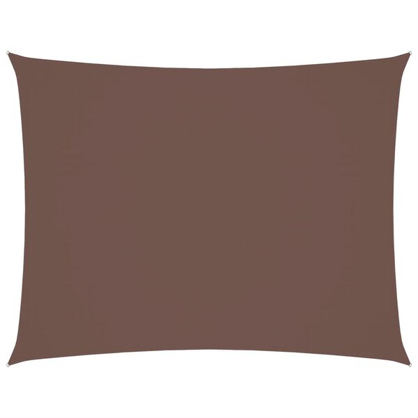 vidaXL Sunshade Sail Oxford Fabric Rectangular 5x7 m Brown