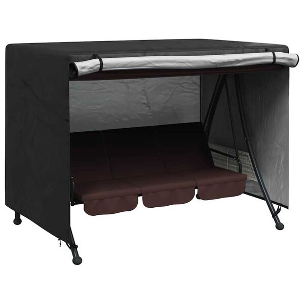 vidaXL Outdoor Swing Cover Black 220 x 150 x 150 cm 600D Oxford Fbric
