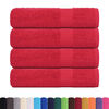 vidaXL Bath Towels "FROGN" 4 pcs Red 100x150 cm 360 gsm