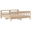 vidaXL Bed Frame without Mattress 200x200 cm Solid Wood Pine
