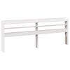 vidaXL Bed Frame with Headboard without Mattress White 200x200 cm