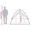 vidaXL Camping Tent Dome 4-Person Blue Waterproof