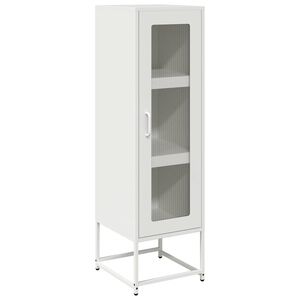 vidaXL Highboard White 36x39x123 cm Cold-rolled Steel
