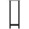 vidaXL Bar Table Legs Black 2 pcs 40x(100-101) cm Steel