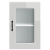 vidaXL Kitchen Wall Cabinet with Glass Door Kalmar High Gloss White Engineered Wood
