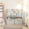 vidaXL Kids Bookshelf with Storage Concrete Grey 72.5 x 29.5 x 69 cm