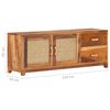vidaXL TV Cabinet 120x30x45 cm Solid Reclaimed Wood