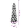 vidaXL Artificial Christmas Tree with 150 LEDs with Stand White 150 cm