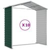 vidaXL Garden Shed Green 191x895x198 cm Galvanised Steel