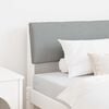 vidaXL Upholstered Headboard Light Grey 90 cm Solid Pine Wood