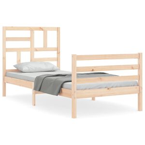 vidaXL Bed Frame without Mattress 90x200 cm Solid Wood
