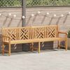 vidaXL Bench Brown 228 x 60 x 90 cm Solid Teak Wood
