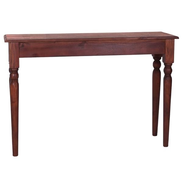vidaXL Console Table Classical Brown 110x30x75 cm Solid Mahogany Wood