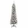 vidaXL Artificial Christmas Tree with 300 LEDs with Stand White 240 cm