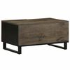 vidaXL Coffee Table Black 80x50x40 cm Solid Wood Mango