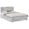 vidaXL Bed Frame Concrete Grey 150 x 200 cm Engineered Wood