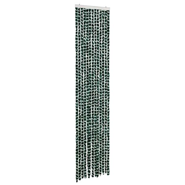 vidaXL Insect Curtain Green and White 56x185 cm Chenille