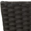 vidaXL Outdoor Set 3 pcs Black Metal