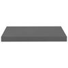 vidaXL Floating Wall Shelves 4 pcs High Gloss Grey 50x23x3.8 cm MDF